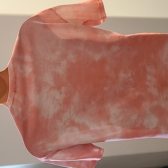 Shein orange and white tie dye t-shirt - Picture 5 of 6